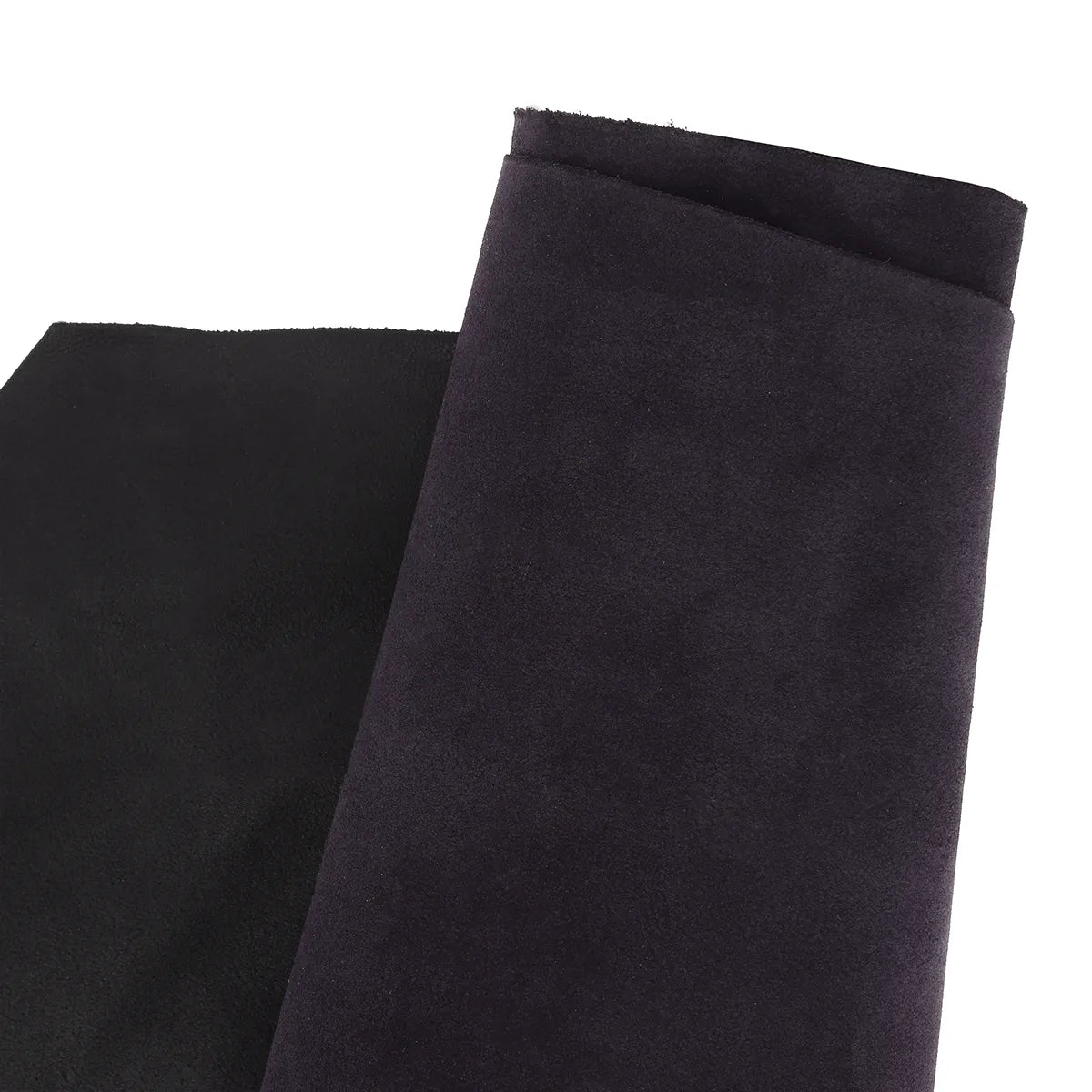 Peau en croûte de cuir velours - Bleu marine U01 - Deco cuir