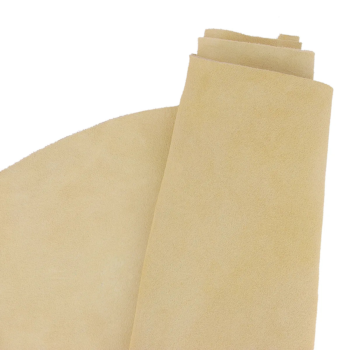 Peau en croûte de cuir velours - beige sable U03 - Deco cuir