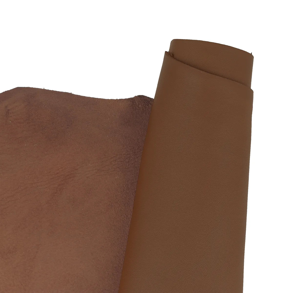 Peau de cuir nappa lisse marron foncé, idéale pour réaliser : petite maroquinerie, sac à main, pochette, accessoire...