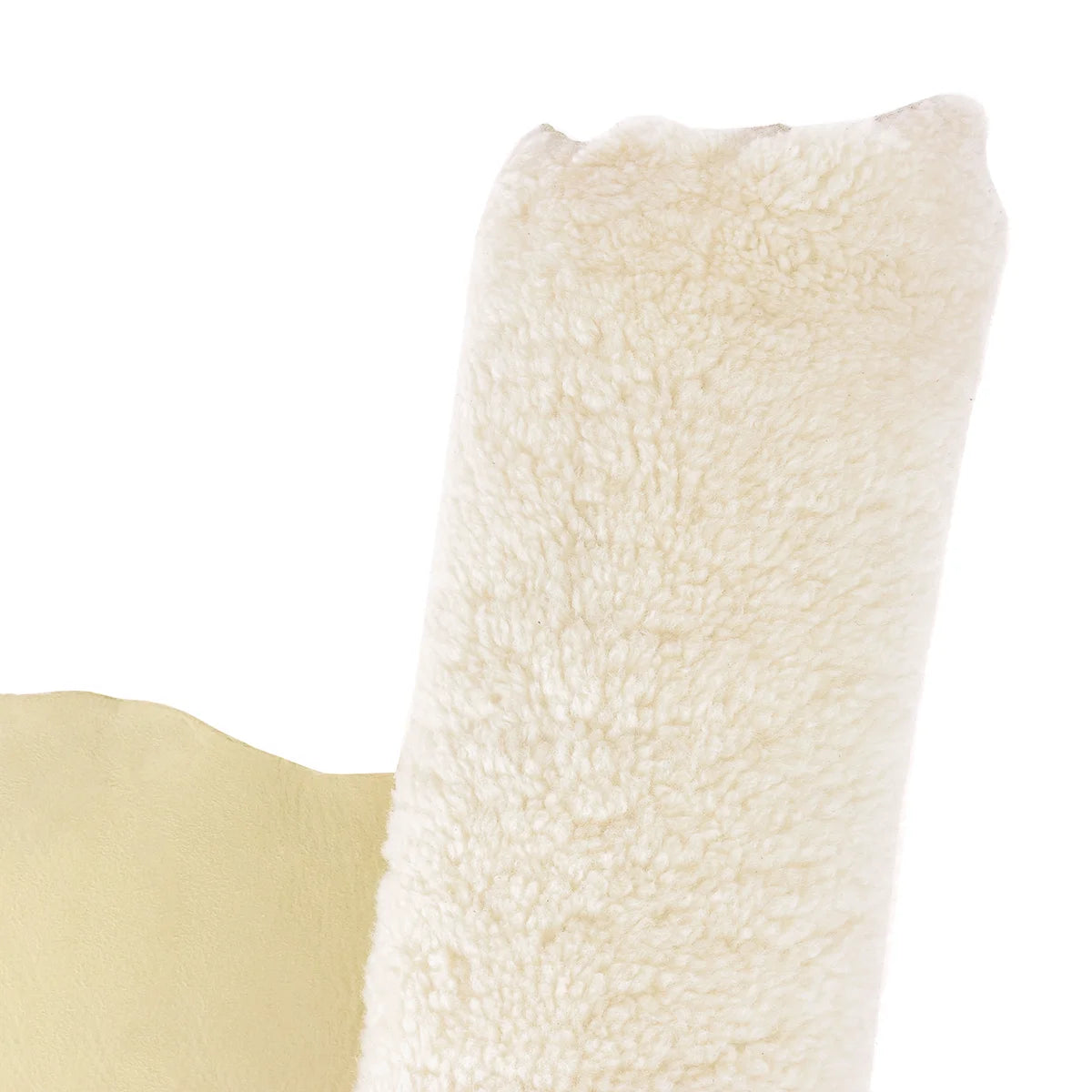 Peau de cuir lainée beige
