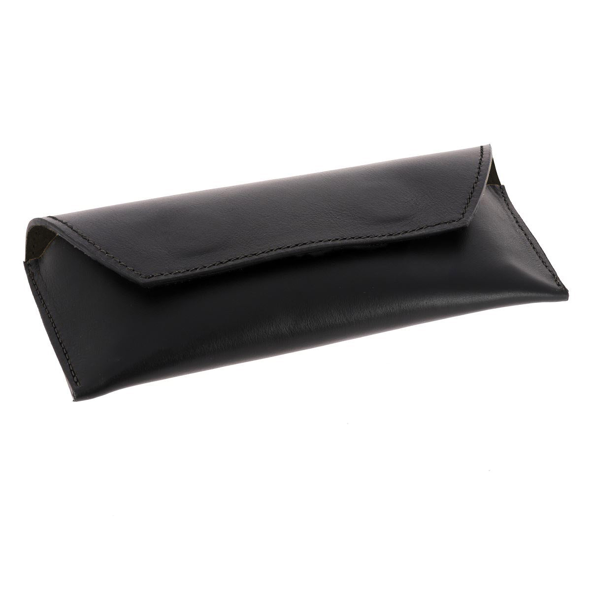 Kit DIY pour étui à lunettes en cuir noir Deco Cuir, création artisanale pour personnaliser un étui élégant et pratique.