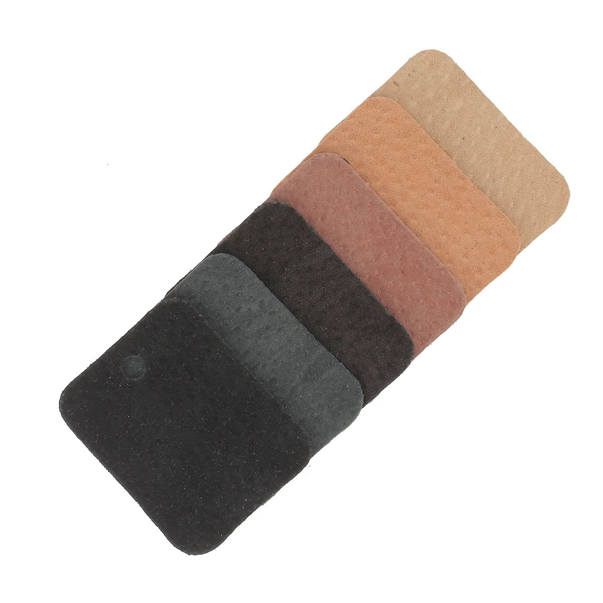 Échantillons de cuir de porc velours de la gamme Velvet. 6 couleurs à découvrir pour des créations originales, soyeuses et intemporelles