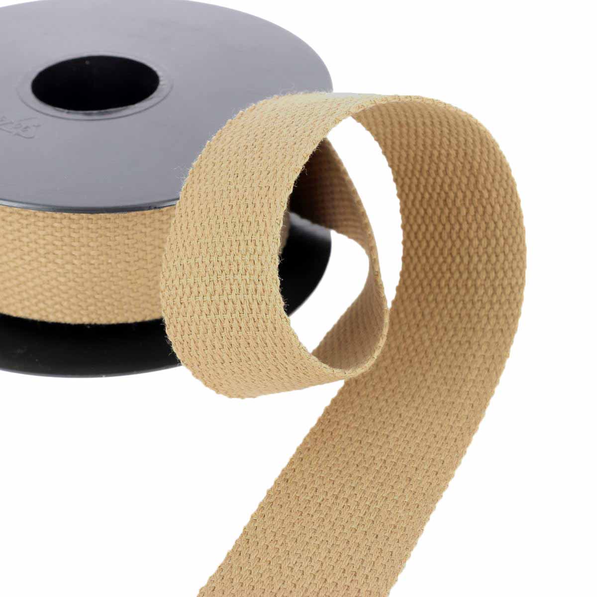 Sangle en Coton 30mm - BEIGE - Bobine de 5 mètres - Deco Cuir