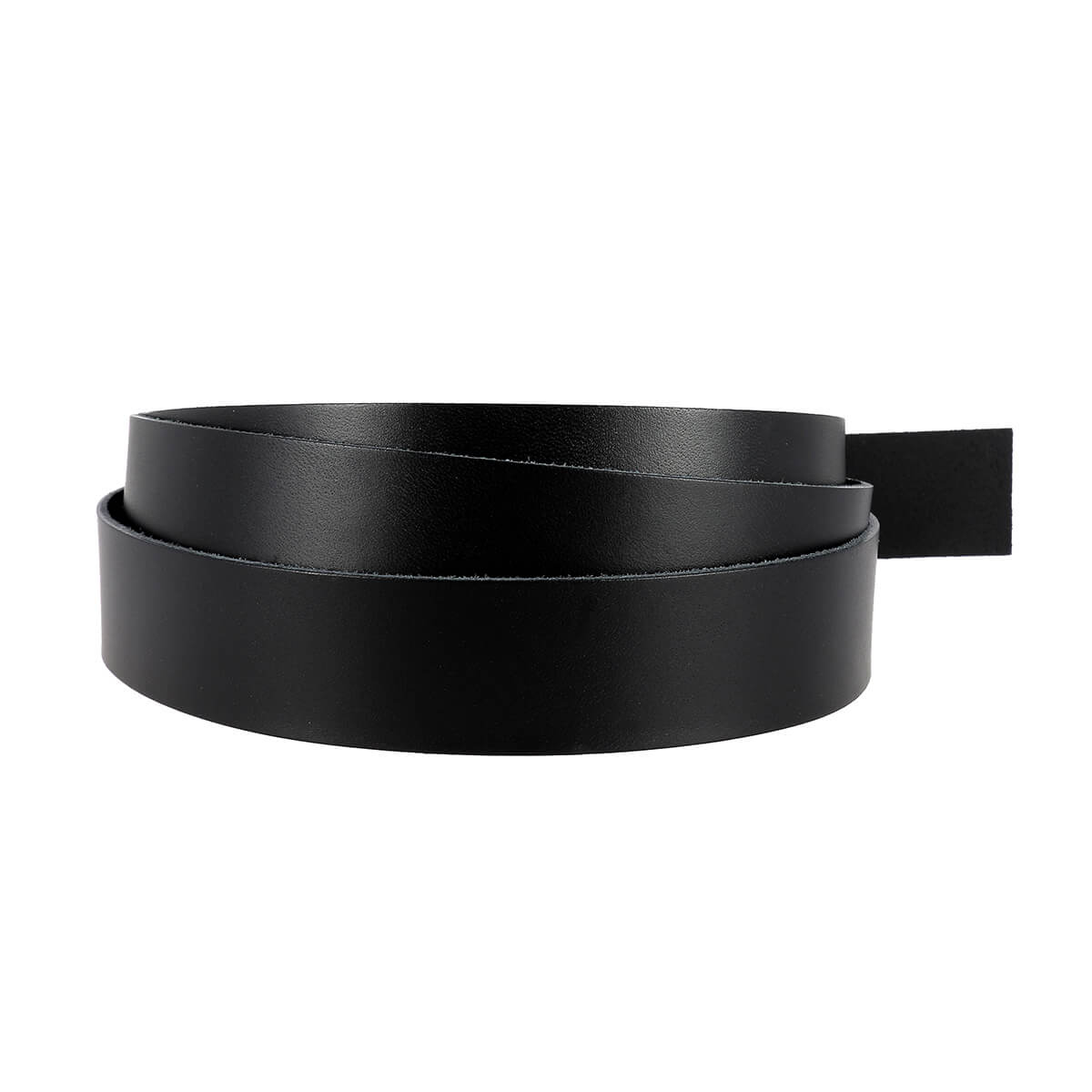 Lanière en cuir de collet tannage végétal - NOIR - Ép 2,5mm - Deco Cuir