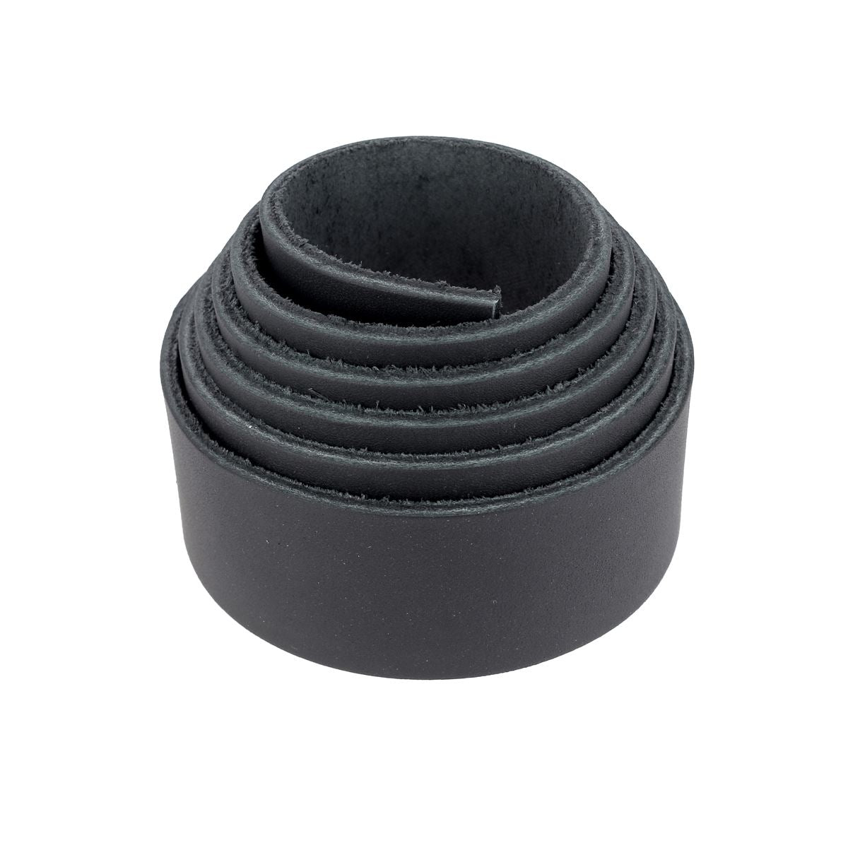 Sangle en cuir de taurillon grain poussière - NOIR MAT N94 - Ép 2,8mm - Deco Cuir