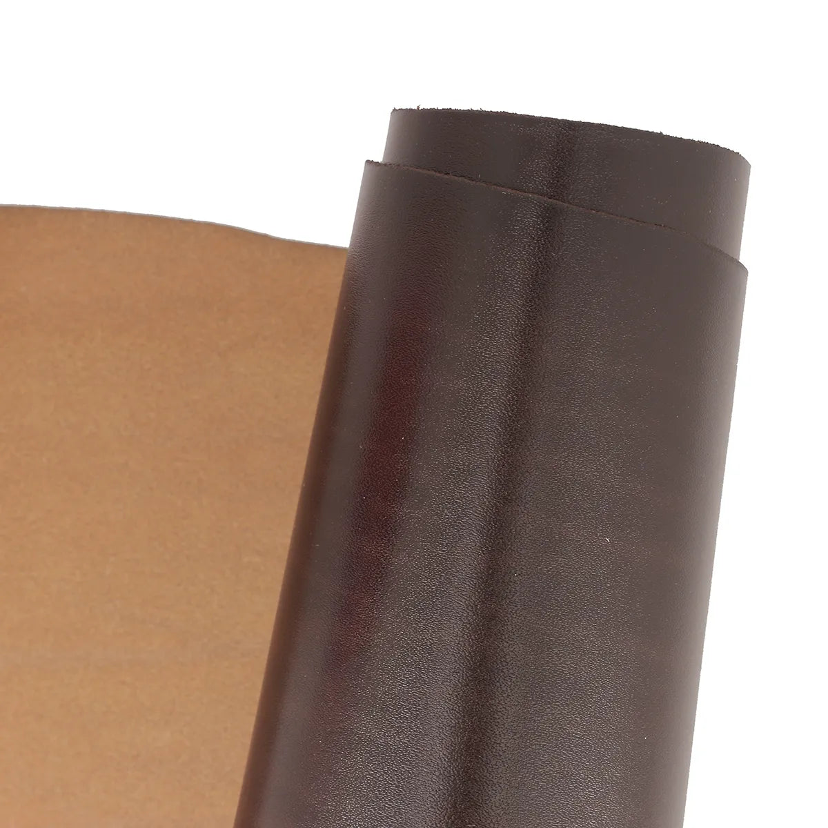 Peau de cuir de collet tannage végétal de la gamme SAUVAGE marron foncé