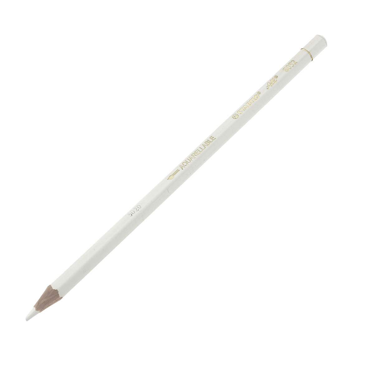 Crayon blanc aquarellable - Stabilo All 8052