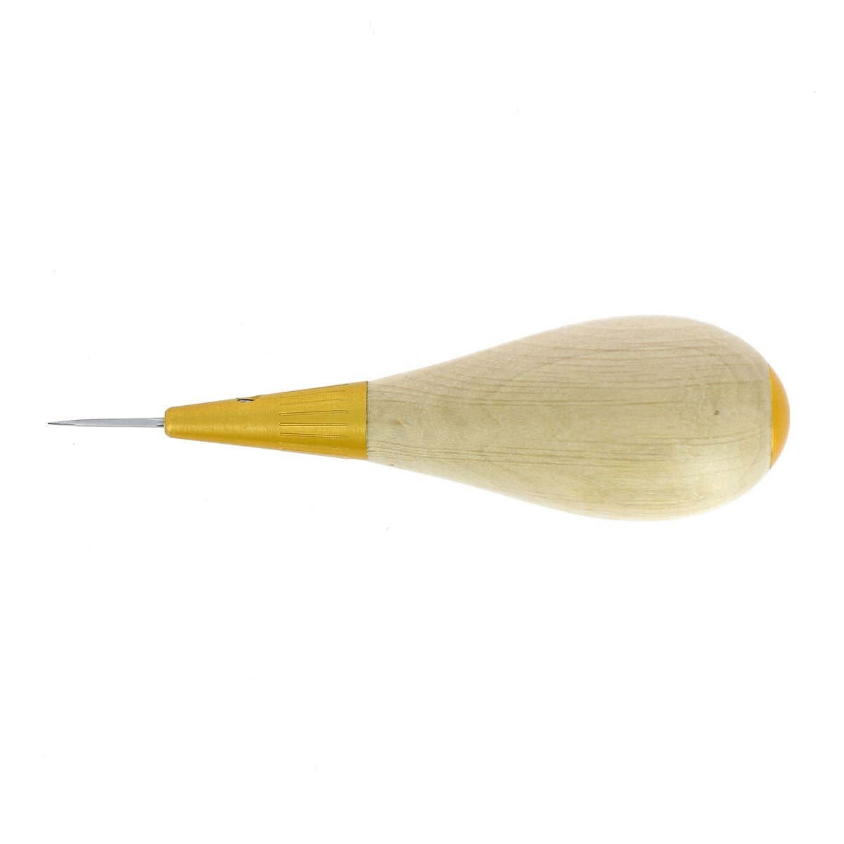 Alêne aux pinces petite maro Standard de Jérôme David, outil en bois de charme, 1,5 mm pour travaux de maroquinerie.