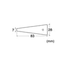 Râpe forme trapèze pour ponçage du cuir