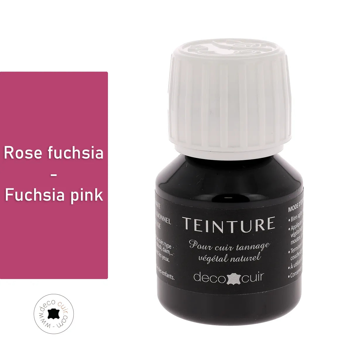 Teinture cuir ROSE FUCHSIA - 60 ml Deco Cuir
