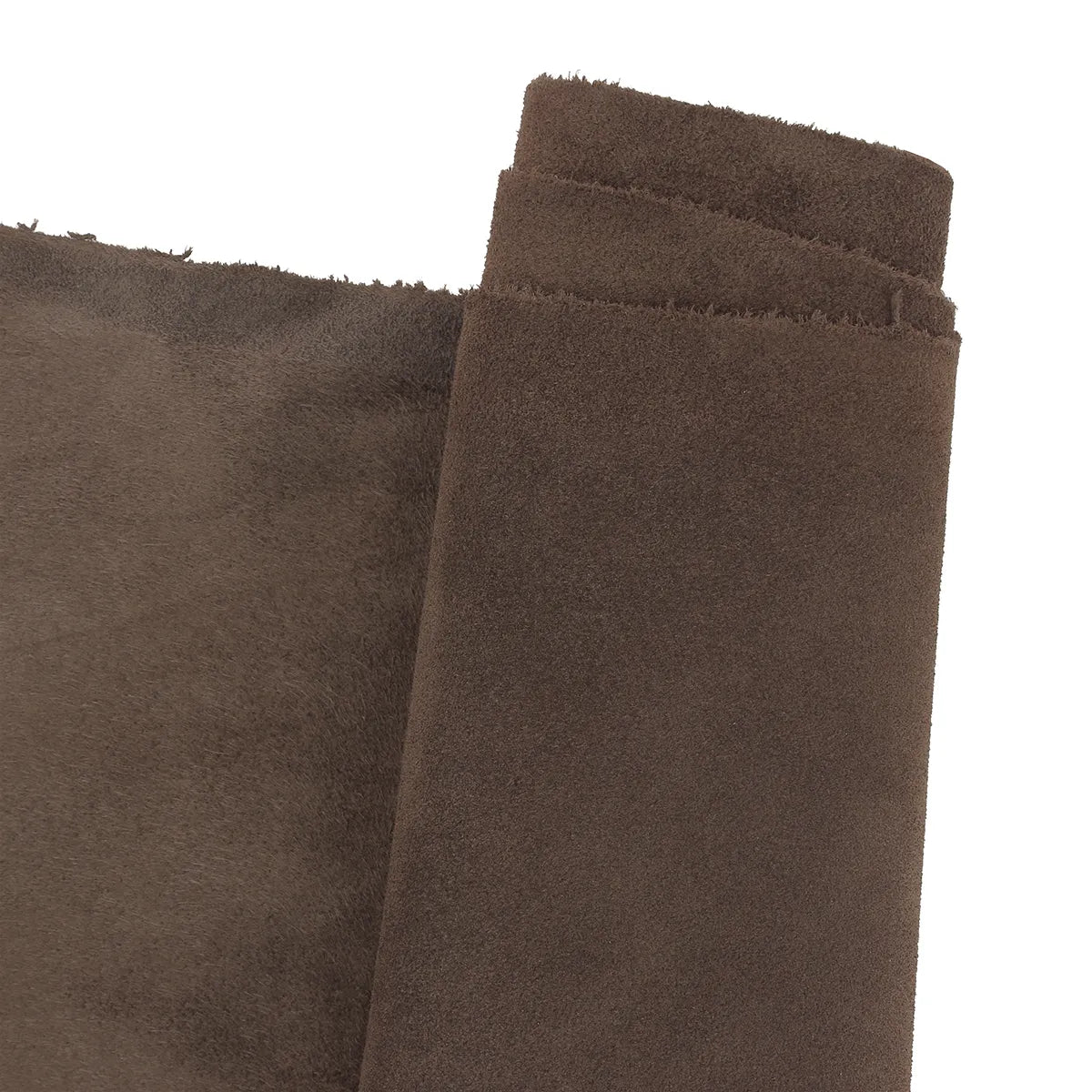 Croûte de cuir - DOLCE - Marron foncé VEL02 - Deco cuir