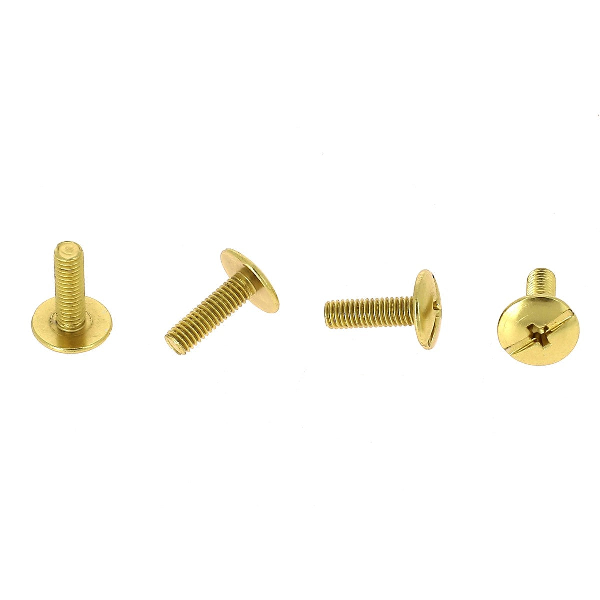 Lot de 25 vis en acier 3x10 mm - Finition laiton