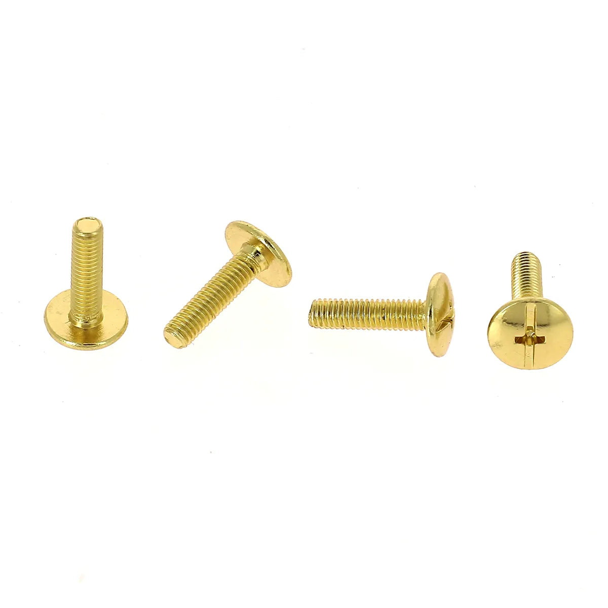 Lot de 25 vis 3x12 mm finition laiton pour fixer les vis chicago et boutons de col sur du cuir épais