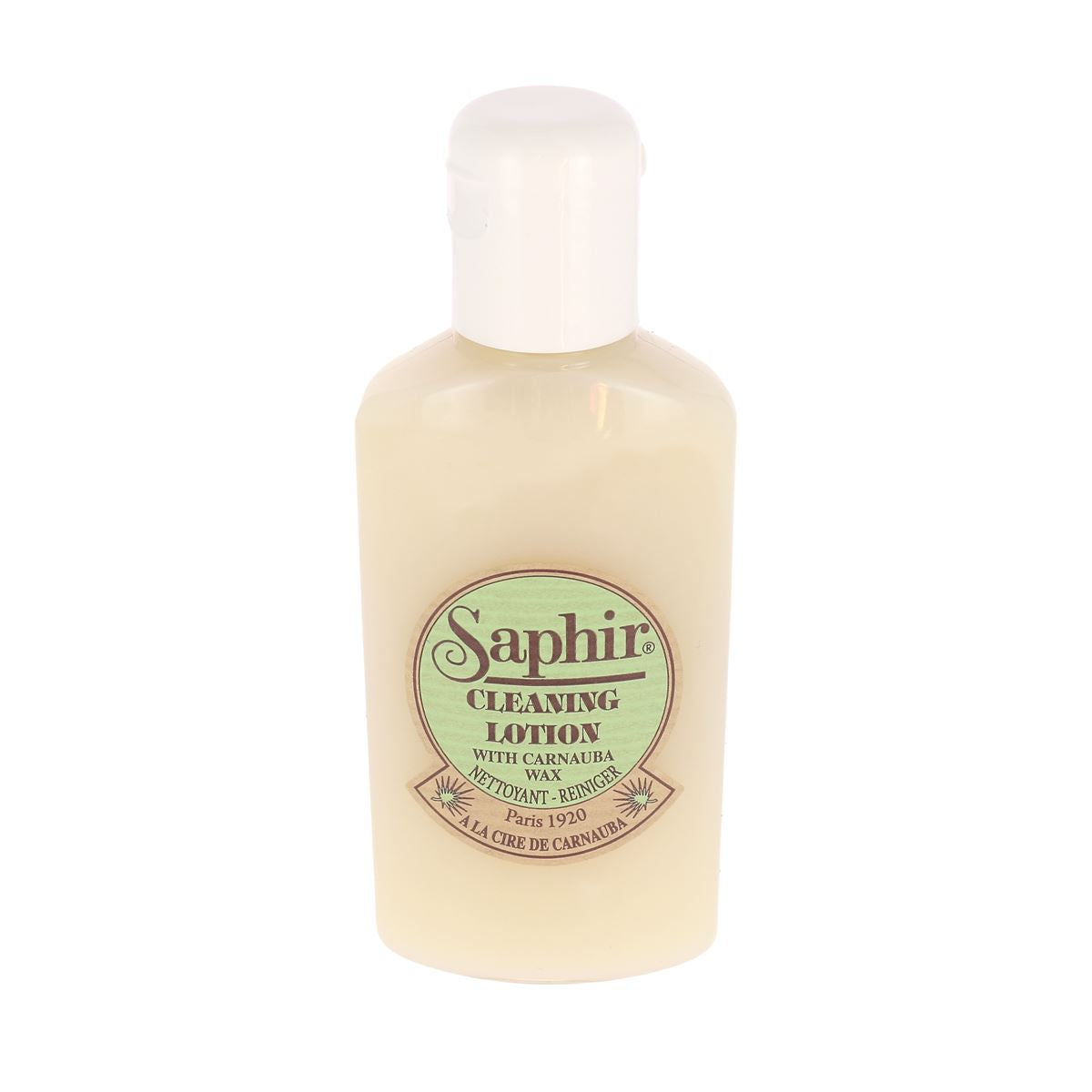 Lait nettoyant cirant pour cuir - 125 ml - Saphir - Fait en France