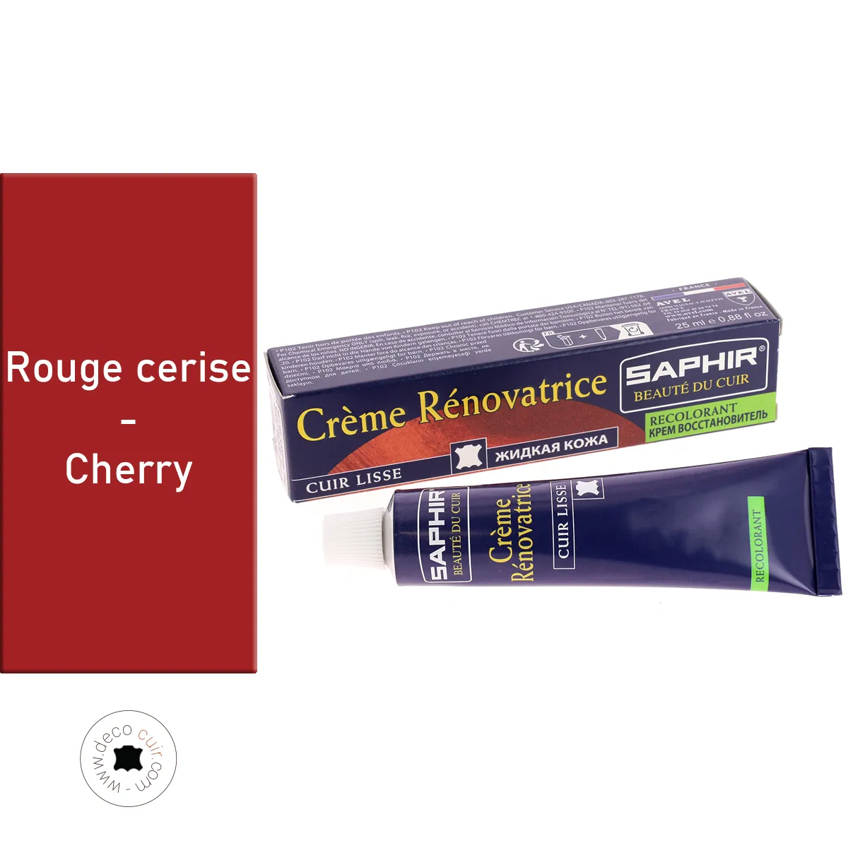 Saphir crème rénovatrice rouge cerise