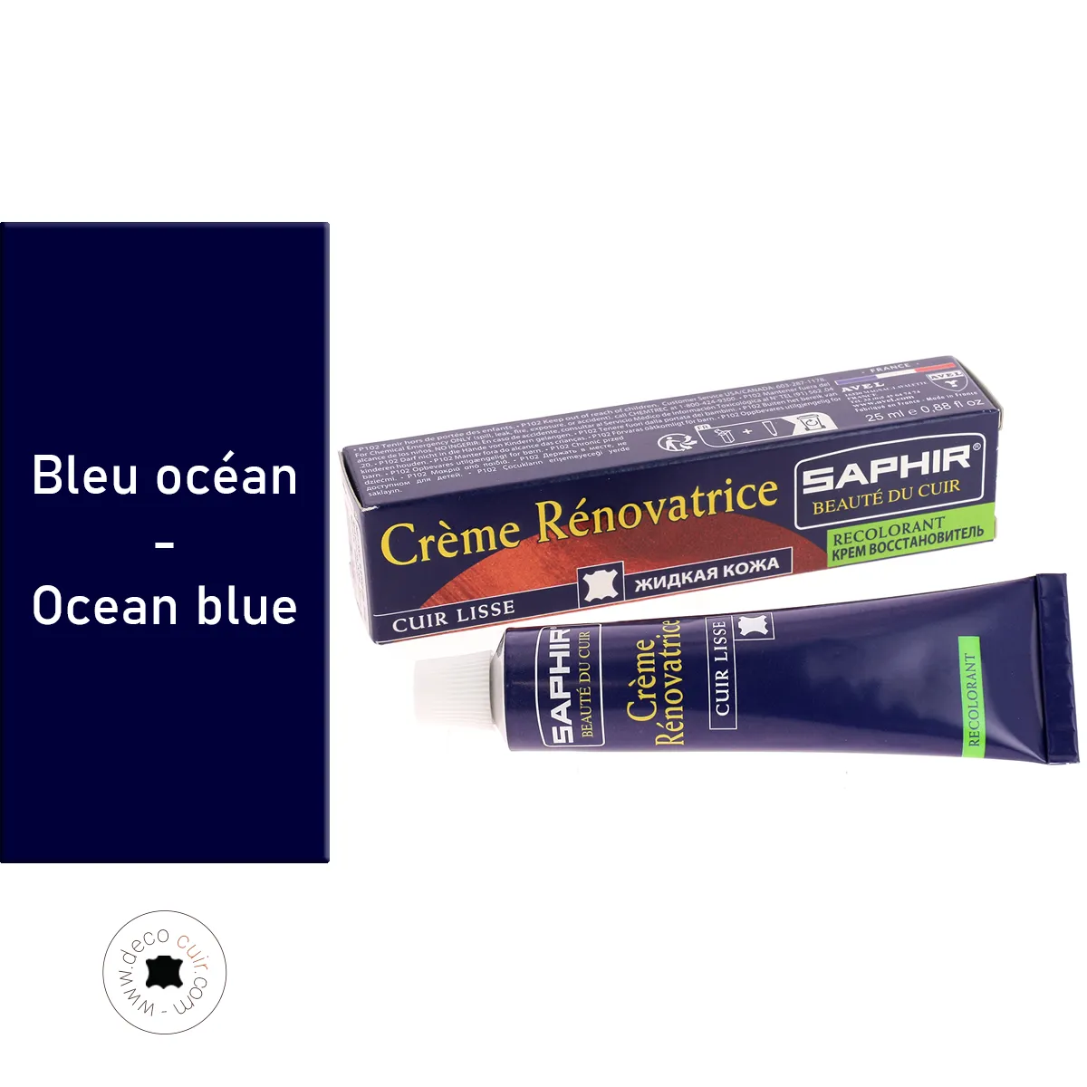 Saphir crème rénovatrice Bleu océan