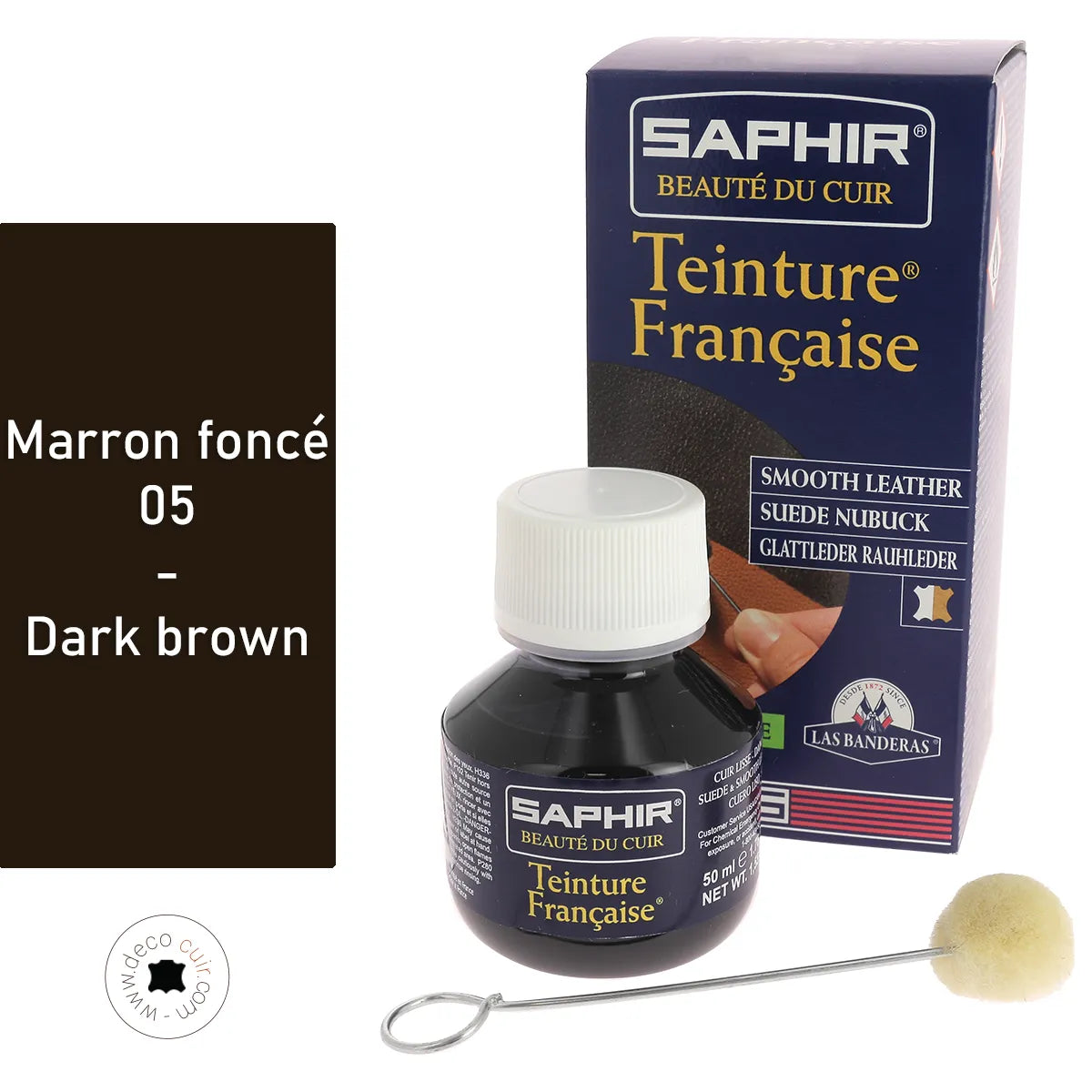 Teinture Française Saphir - MARRON FONCÉ 05 - 50 ml