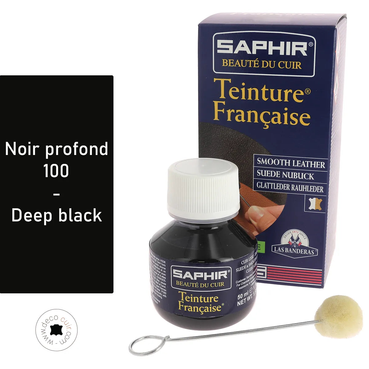 Teinture Française Saphir - BASE NOIR PROFOND 100 - 50 ml
