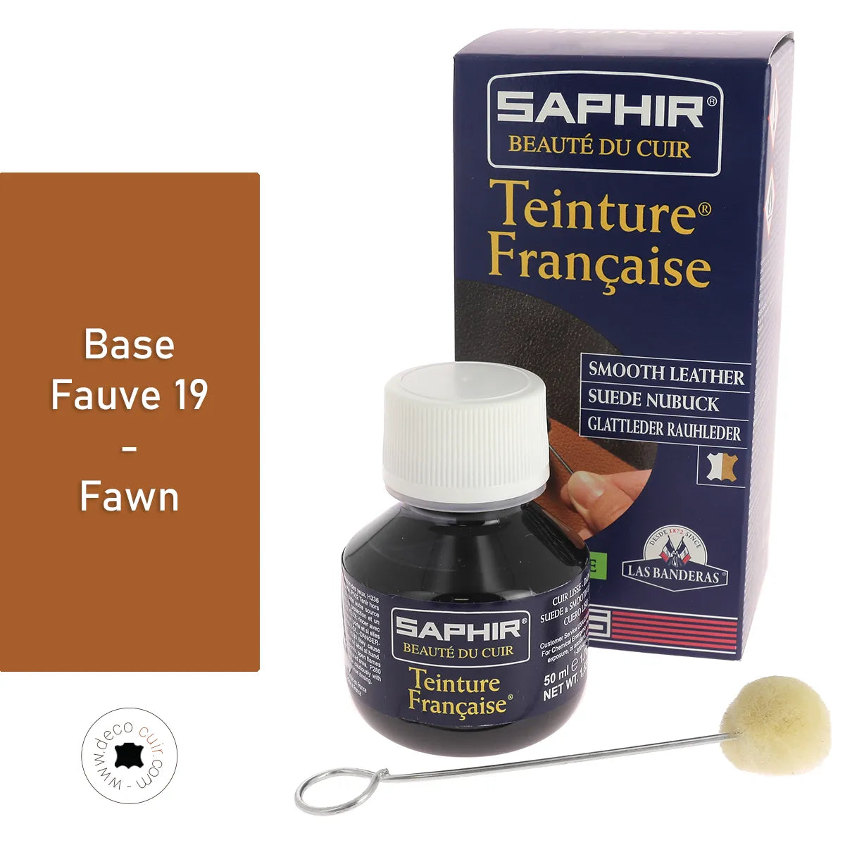 Teinture Française Saphir - BASE FAUVE 19 - 50 ml