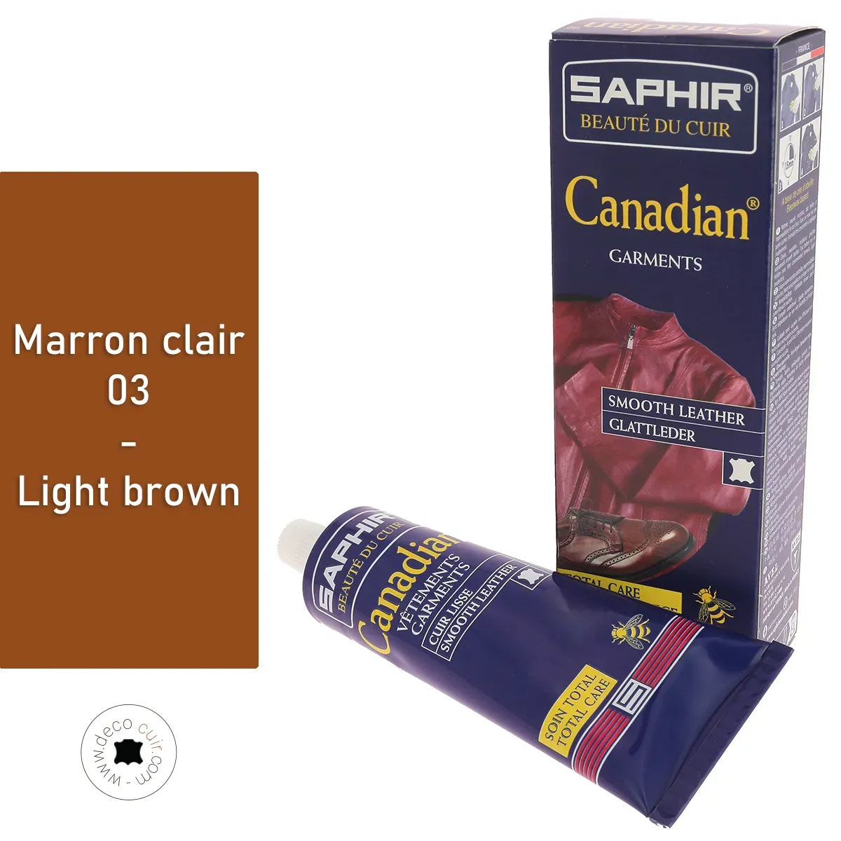 Canadian Saphir Marron clair - Soin total pour cuir