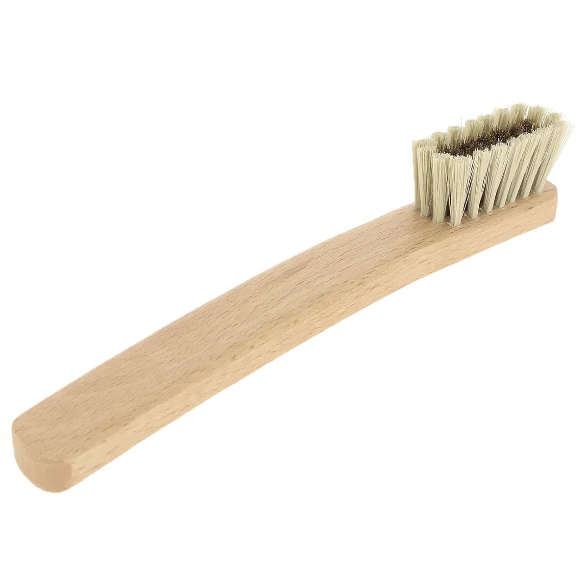 Brosse pour entretien du cuir nubuck et velours avec poils naturels et laiton