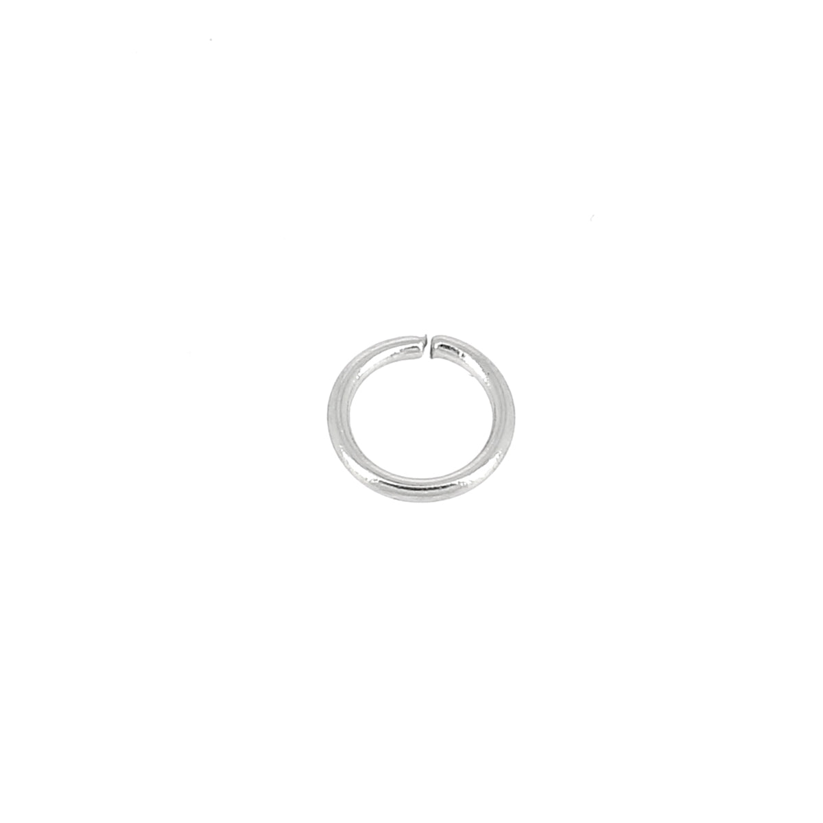 Lot de 10 anneaux ouverts pour bijoux en inox - Rond - 4,5mm
