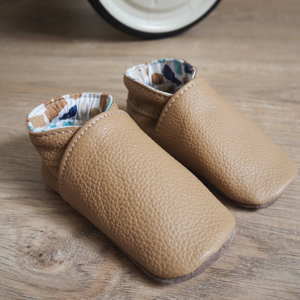 chaussons en cuir bébé patron Deco Cuir