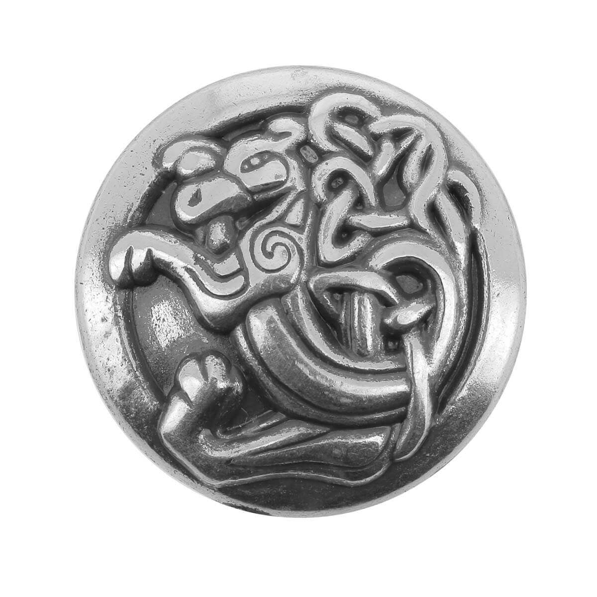 Paire De Conchos Vintage (argent Alpaga) Pour Bride - Vis Chicago, Rond 1 Pouce - Mexique