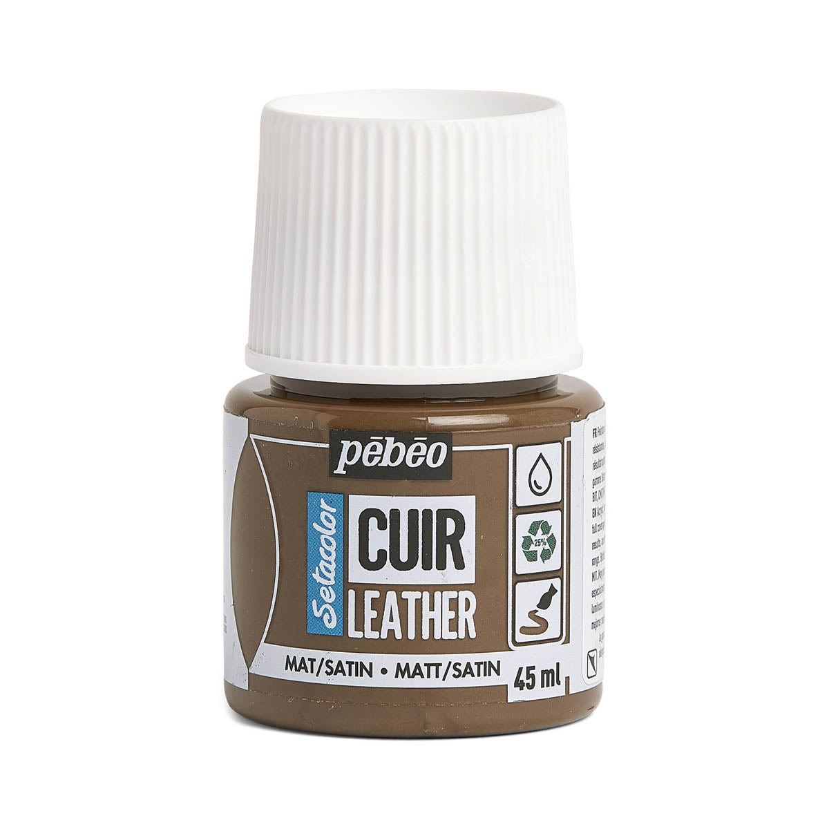 Setacolor Matte Satin Lederfarbe ESPRESSOBRAUN - Pébéo