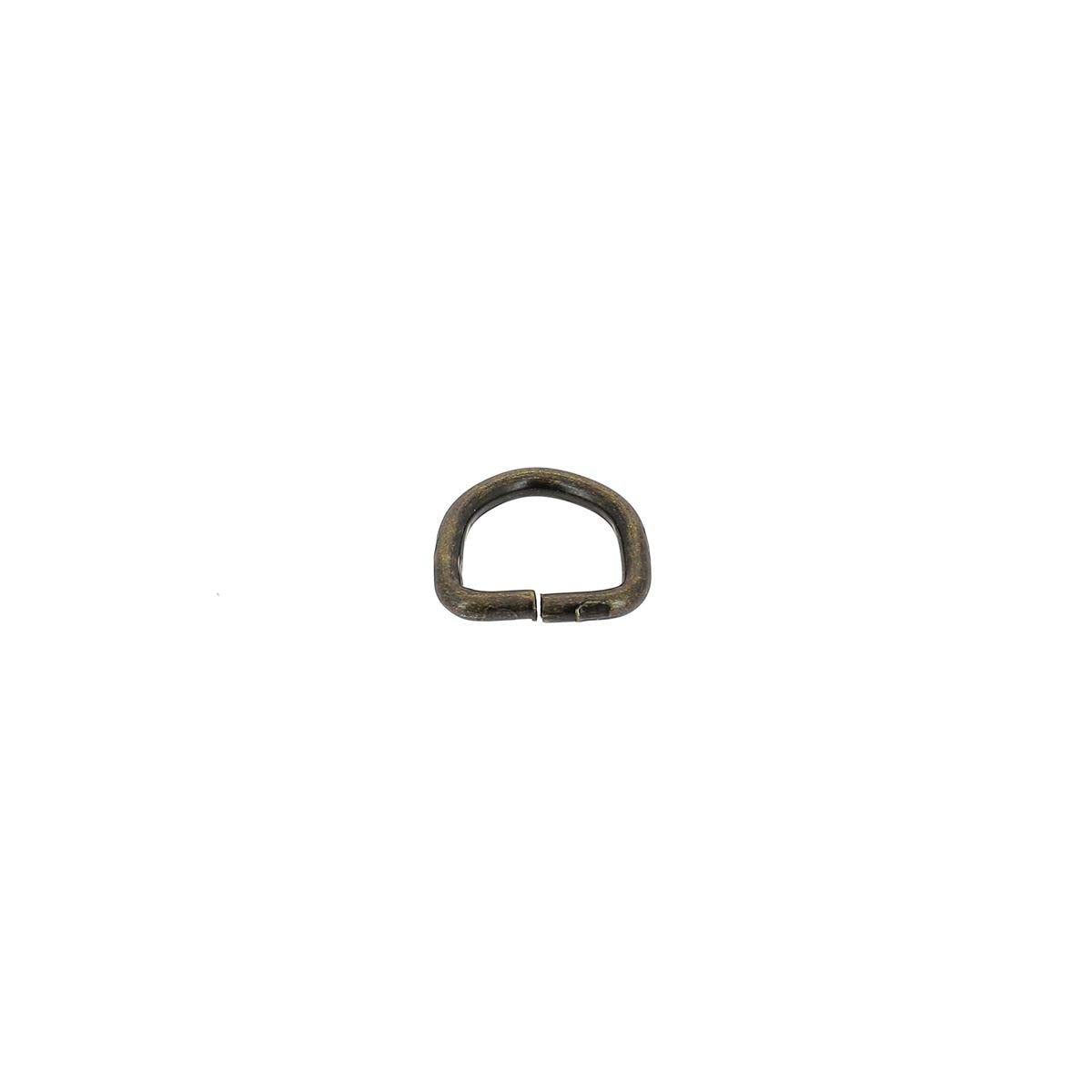 Anneau demi-rond 40mm métal Blanc Anneau demi-rond 40mm métal Blanc