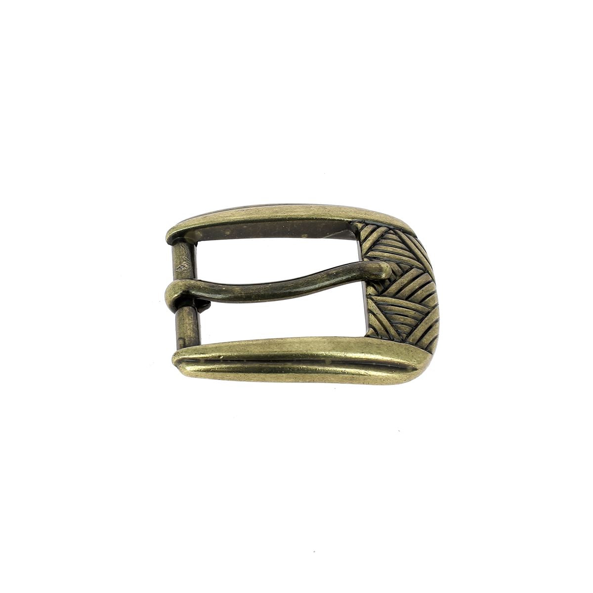 Boucle de ceinture AMÉ en laiton satiné de 25 mm, bouclerie de haute qualité pour accessoires de mode.