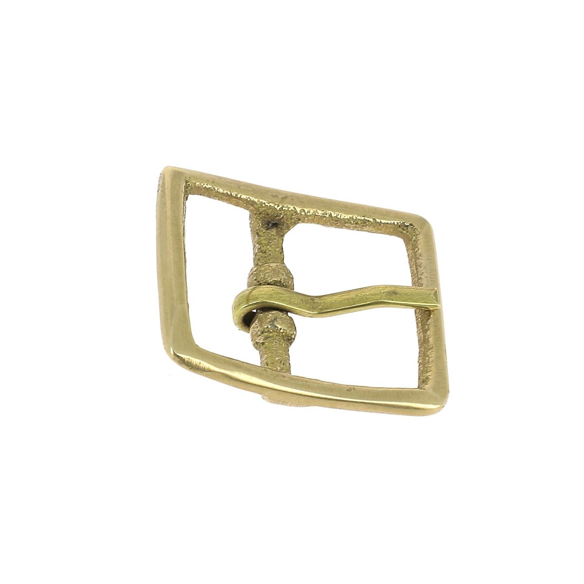 Boucle de ceinture double ONY en laiton, 18 mm, pour boucle de ceinture, image montrant la boucle en détail.
