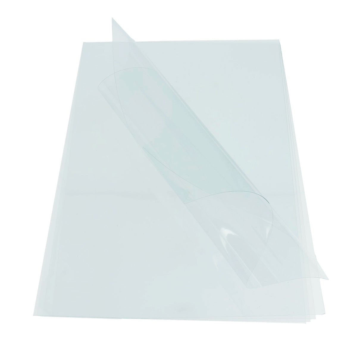 Feuille plastique A4 21x30cm 0,28mm 1pce transparent