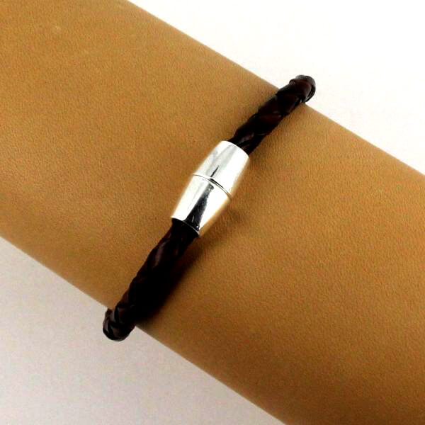 Fermoir Aimanté Pour Bijoux - Tube Pour Lacet Rond 5mm, Doré Luxe