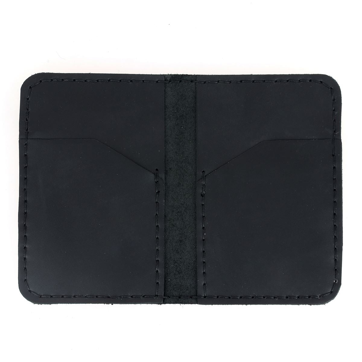 Porte cartes en cuir noir à coudre soi-même - Kit DIY