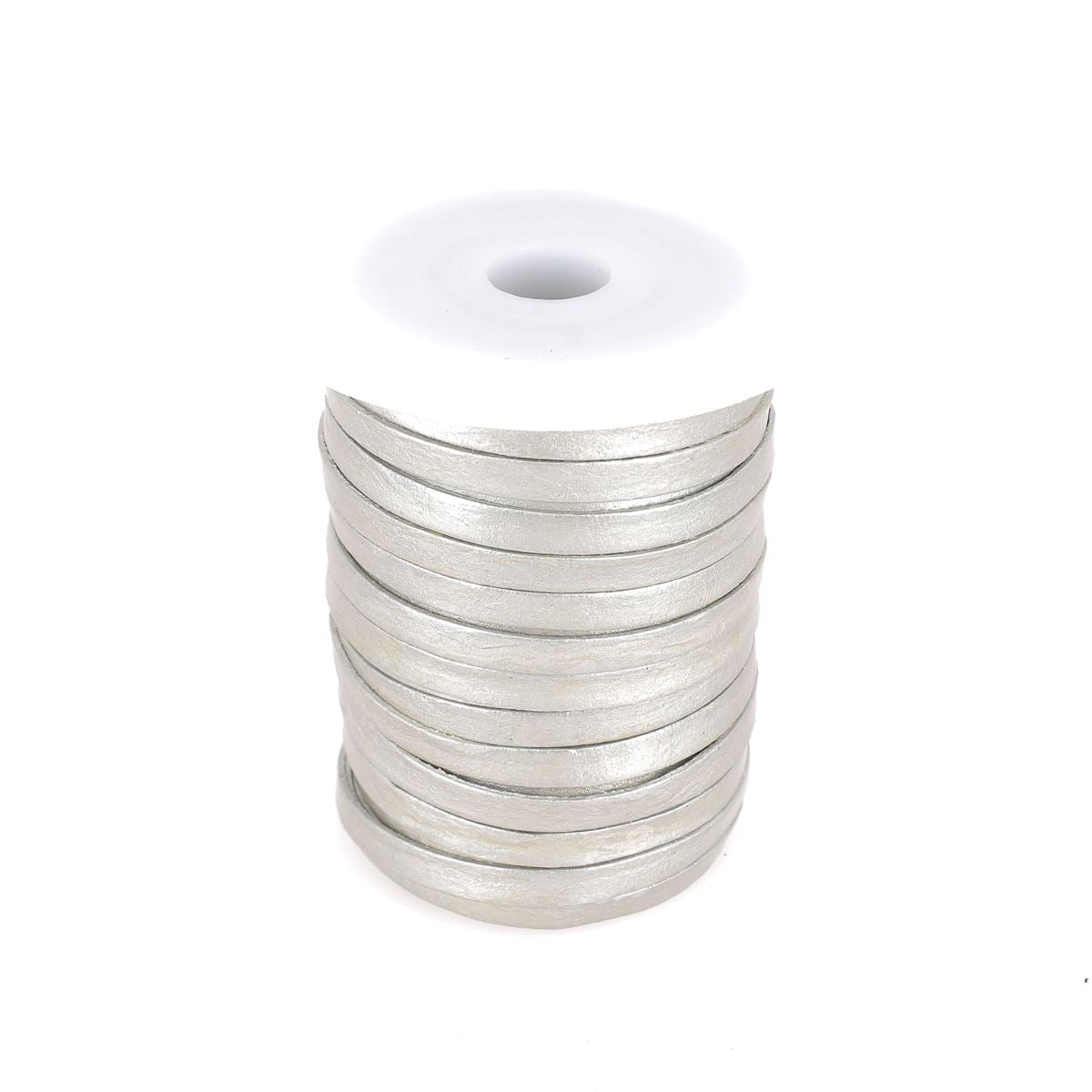 Lacet en cuir pigmenté Plat - Largeur 5mm - Deco Cuir