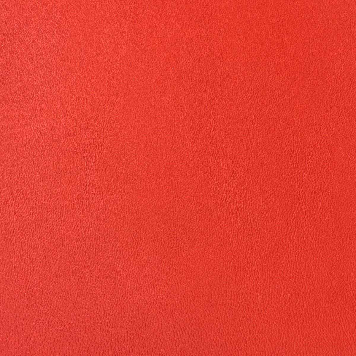 Morceau de cuir d'agneau AUTOCOLLANT - ROUGE Orangé 923 - Deco Cuir
