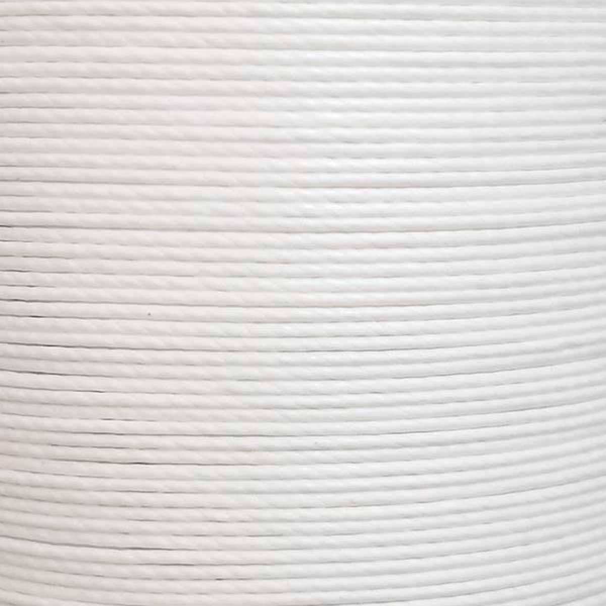 Fil de lin ciré MeiSi, cartonnette de 8m, super fin M60, 0,65 mm, blanc, mercerie pour couture et broderie.