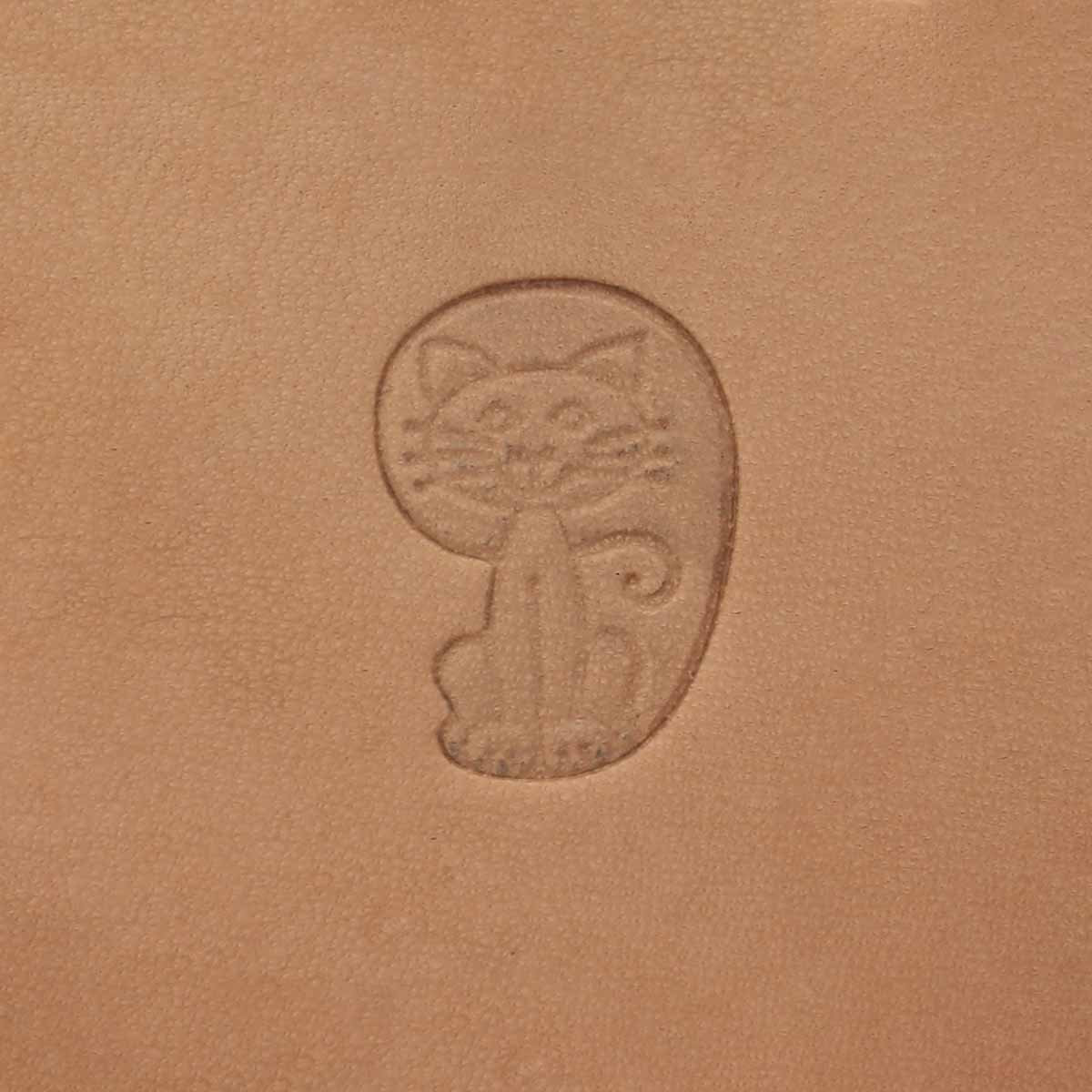 Matoir sur manche - Chat - Deco Cuir