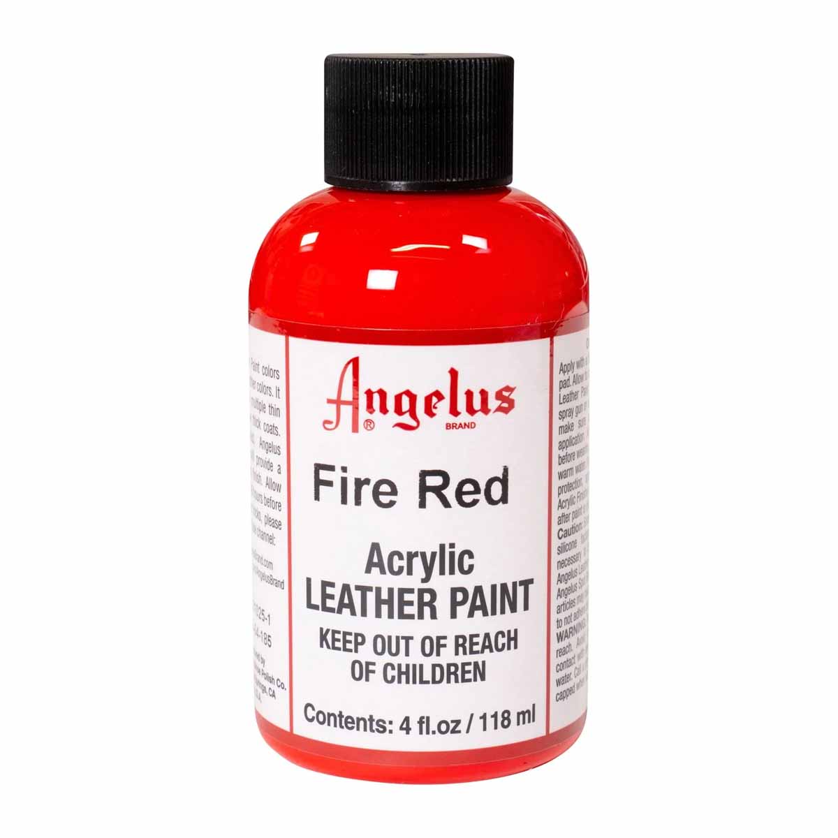 Peinture acrylique pour cuir couleur Rouge Angelus 118 ml