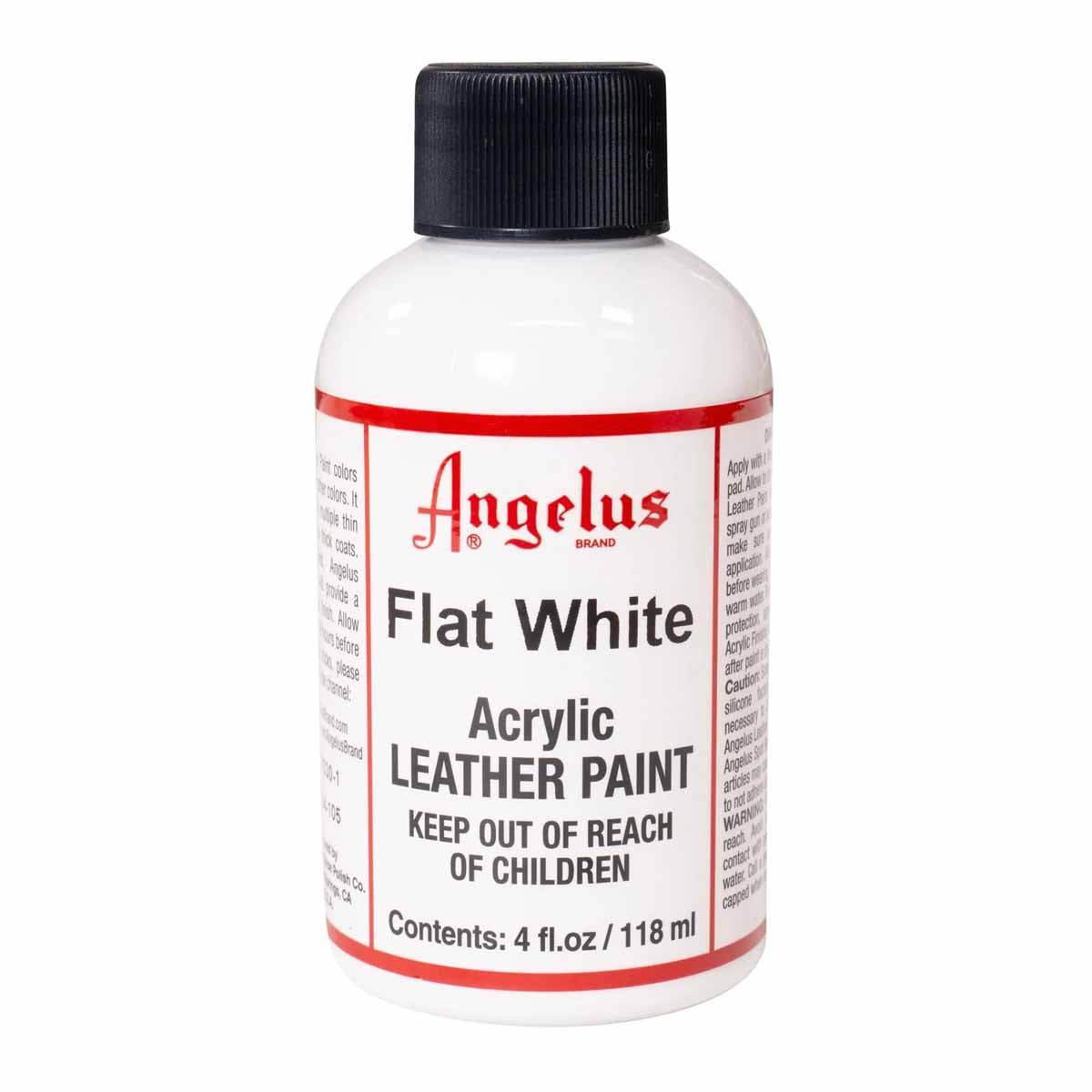 Peinture acrylique pour cuir couleur Blanc Angelus 118 ml