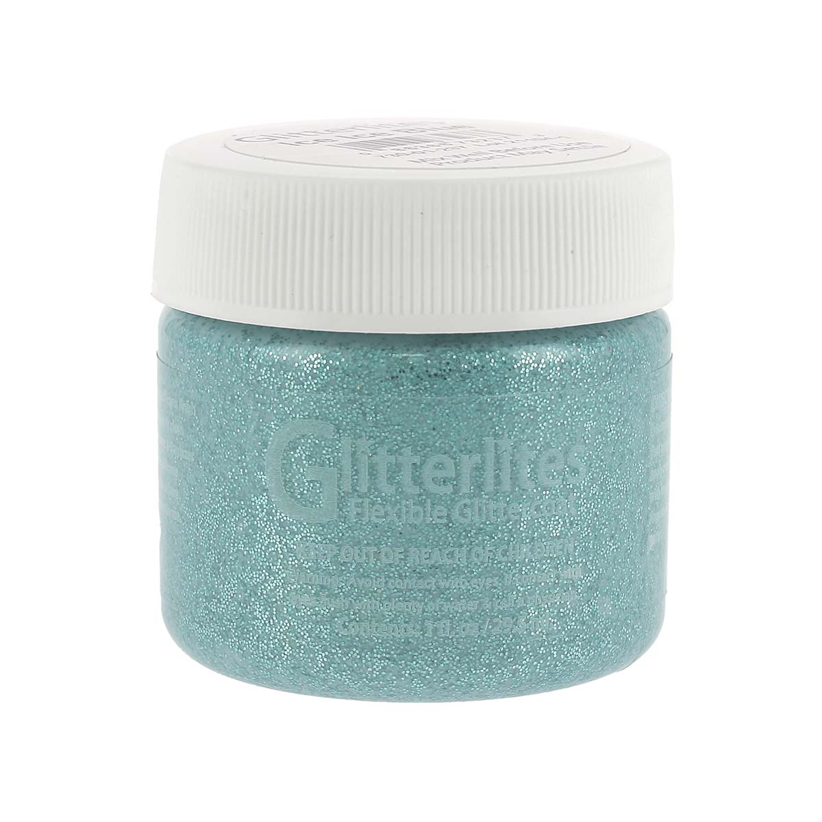 Angelus Leather Paint with Ice Blue Glitter Deco Cuir