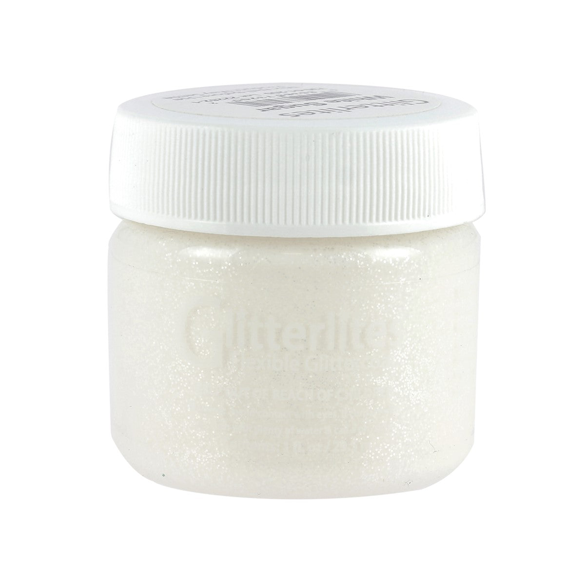 Peinture cuir acrylique Glitterlites - Angelus - Paillettes - 29,5 ml - White Sugar - Deco Cuir