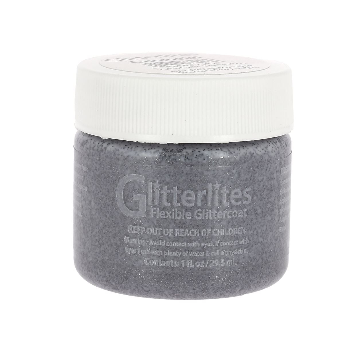 Glitterlites Acrylic Leather Paint Angelus Glitter ml Gunmetal