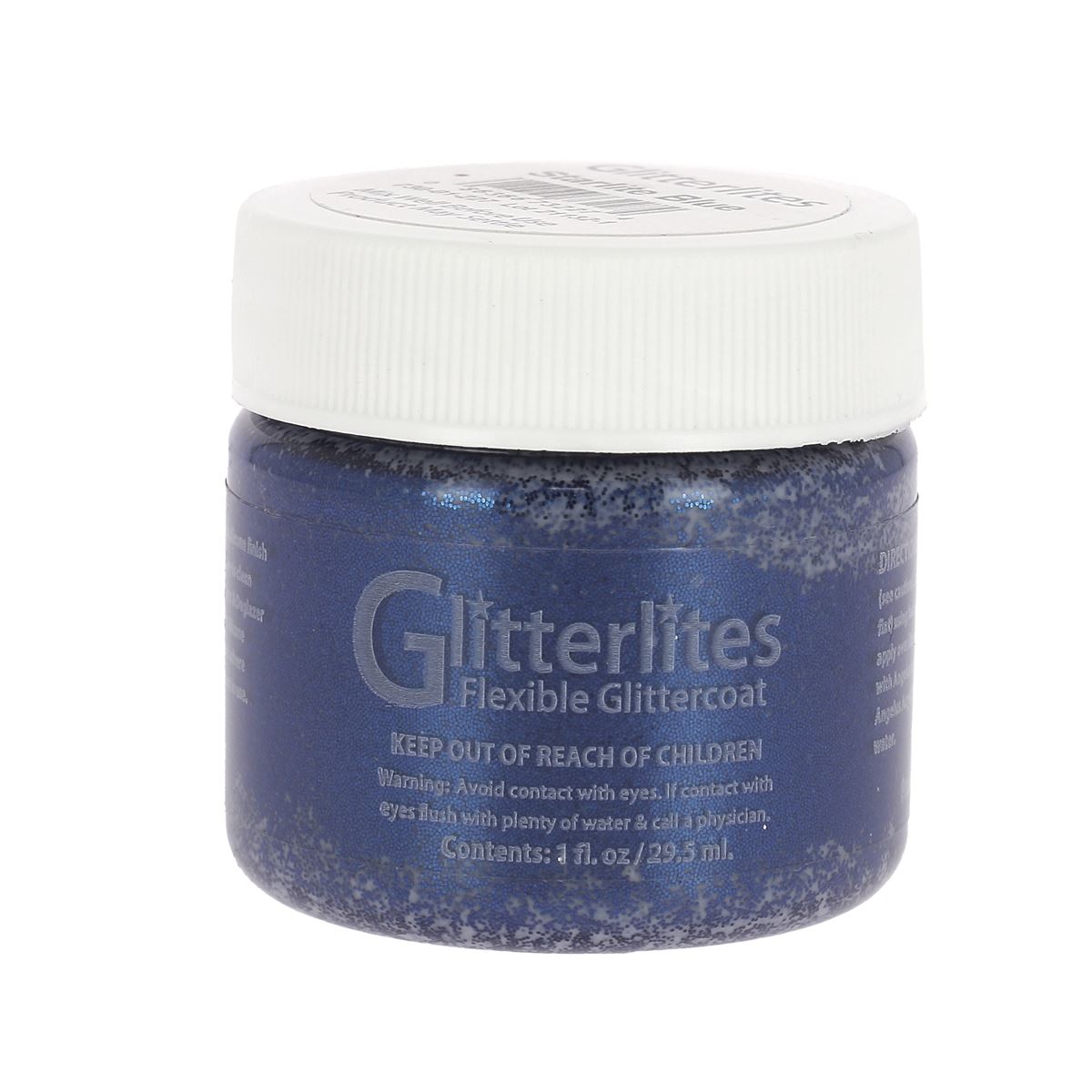 peinture cuir glitterlites angelus paillettes starlite blue - bleu