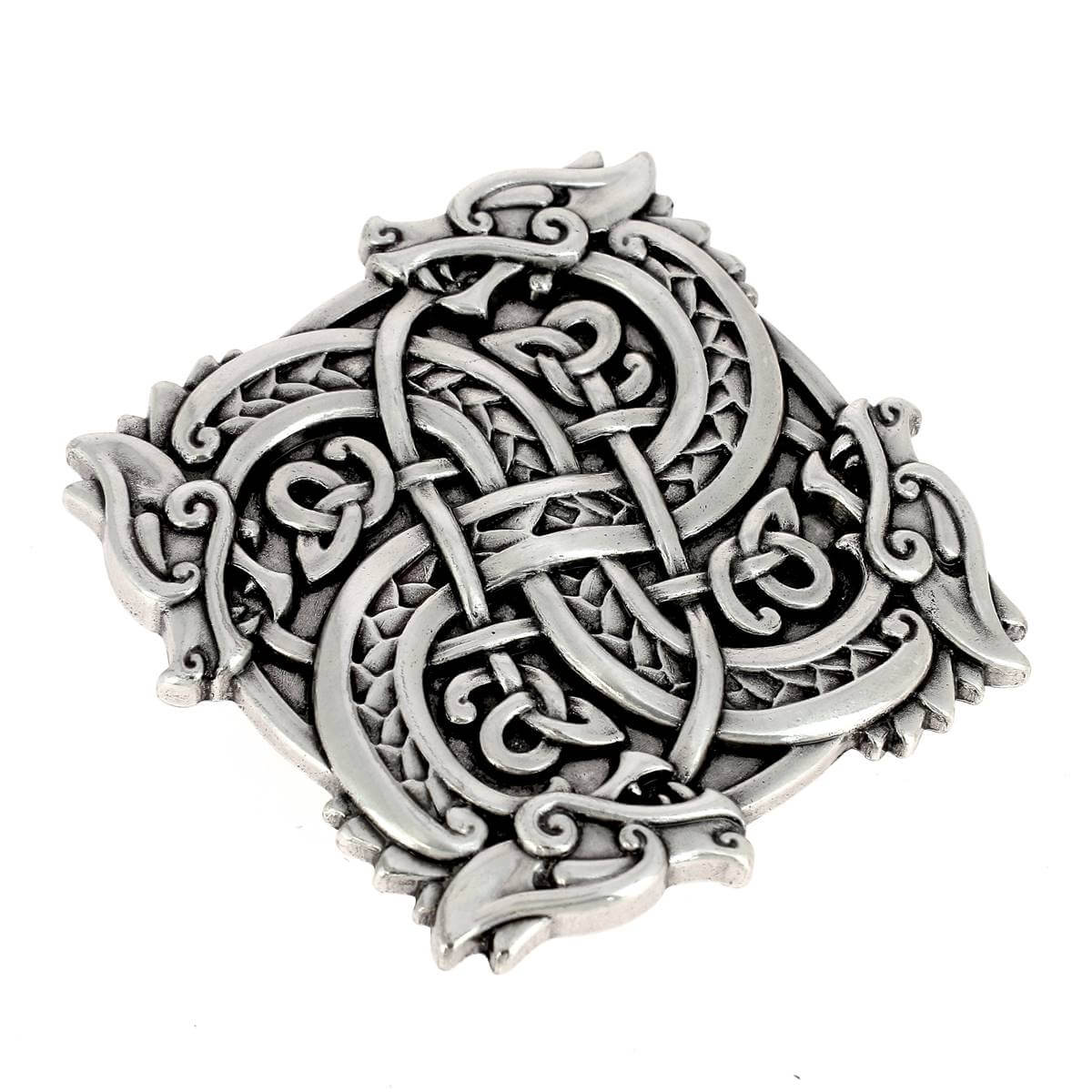 Boucle De Ceinturon Ancre De Marine - Argent Vieilli, 40mm (neuf)