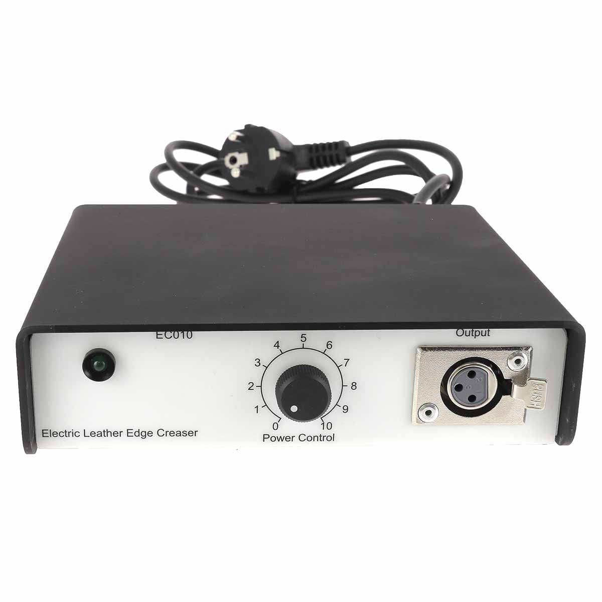 Boîtier d'alimentation 1 voie pour fer à fileter Adece, outil électronique avec connecteur unique, en plastique noir.