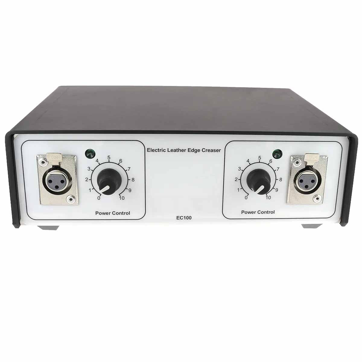 Boîtier d'alimentation 2 voies pour fer à fileter Adece, outil électrique avec câbles et connecteurs visibles.