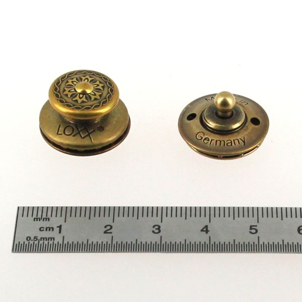 Fermeture Autobloquante LOXX Avec Strass - Finition Nickelée, Neuve