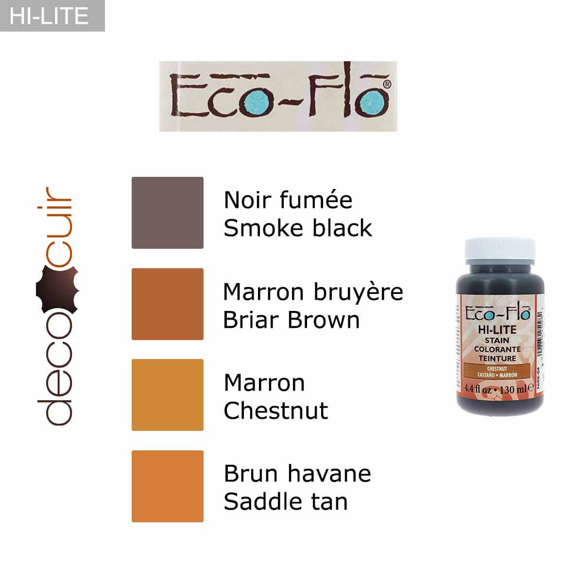 Teinture pour repoussage Hi-Lite - Eco-Flo - 130ml - Deco Cuir